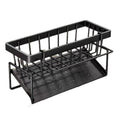 Elevate Your Kitchen Organization with Our Auto Draining Sponge Holder and Sink Caddy - Includes Removable Brush Holder!