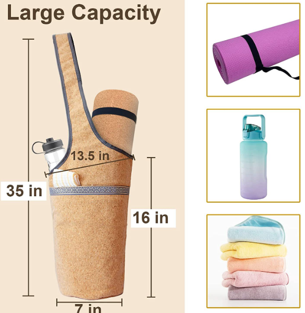 Cork Yoga Backpack for Eco-Friendly Practice