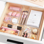 Transform Your Space with 25 PCS Clear Plastic Drawer Organizer Set - Versatile Storage Bins for Makeup, Office Supplies, and More!